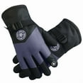 thumbnail image 2 of Winter Gloves, Glove for Men Women Gloves Winter Outdoor Windproof Ski Riding Plus Velvet Double Layer Warm Gloves Christmas Gift, 2 of 2
