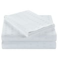 thumbnail image 2 of 1200 Thread Count 100% Egyptian Cotton Deep Pocket Striped Sheet Set (Twin, White), 2 of 3