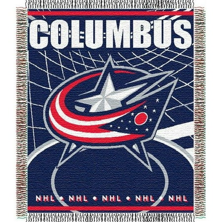 Northwest Co. DO NOT SET LIVE! NHL Triple Woven Jacquard Throw - Columbus Blue Jackets