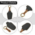 thumbnail image 6 of Leather Car Key Fob Cover for BYD Atto 3 Remote Entry System Black Protective Case Anti-Drop Wear-Resistant, 6 of 9