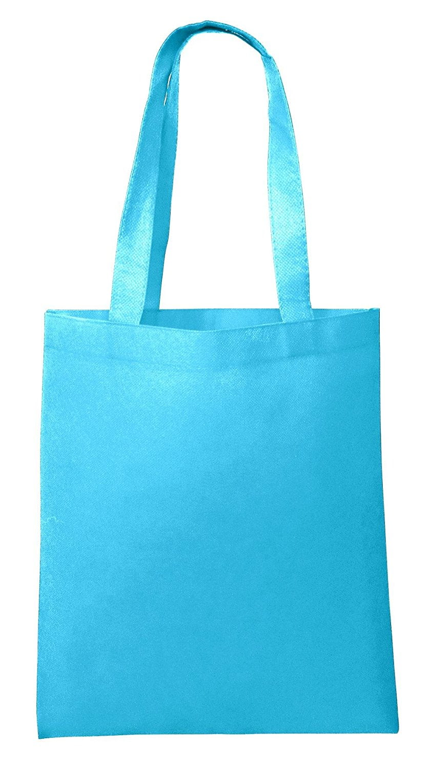 TBF Reusable Multipurpose Tote Bags, NonWoven, Pack of 50 (Aqua
