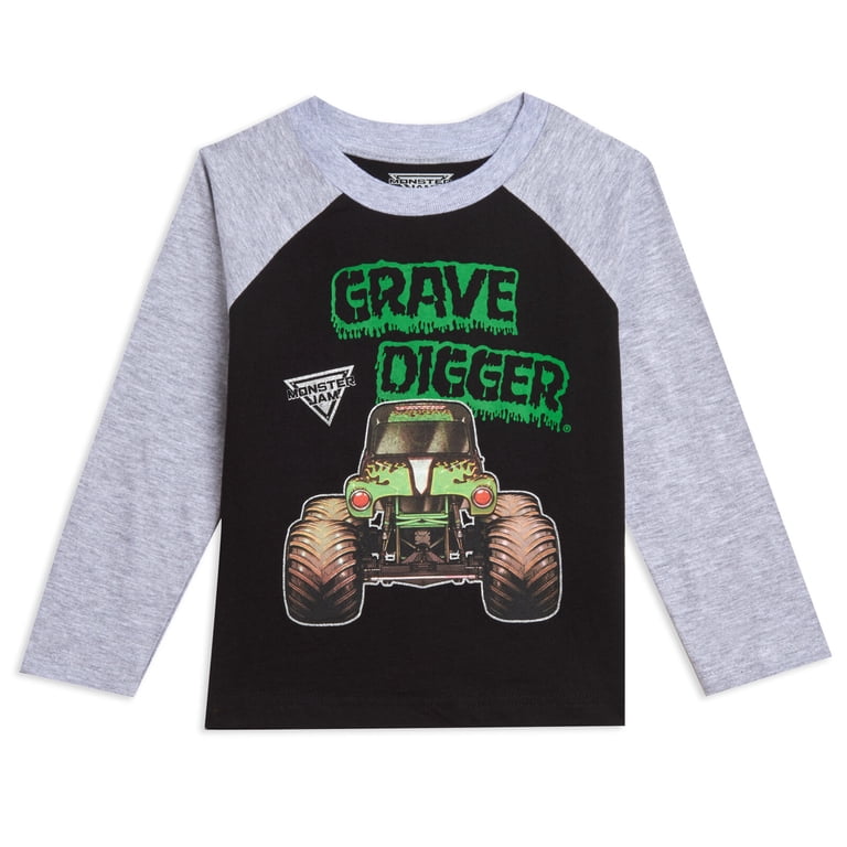 Monster Jam Little Boys' 2-Pack Long Sleeve Graphic Tees photo 2