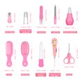 thumbnail image 4 of Kit de cuidado del bebé Irfora Kit de cuidado y cuidado de la salud del bebé 10 PCS Oreja con peine ligero Cortaúñas Aspirador nasal Alimentador de alimentos Recién nacido Bebé Ducha Cuidado Juego de Irfora Kit de cuidado del bebé, 4 of 7