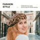 thumbnail image 4 of Boina de pelo de conejo para mujer, gorro con estampado de leopardo para otoño e invierno, 4 of 5
