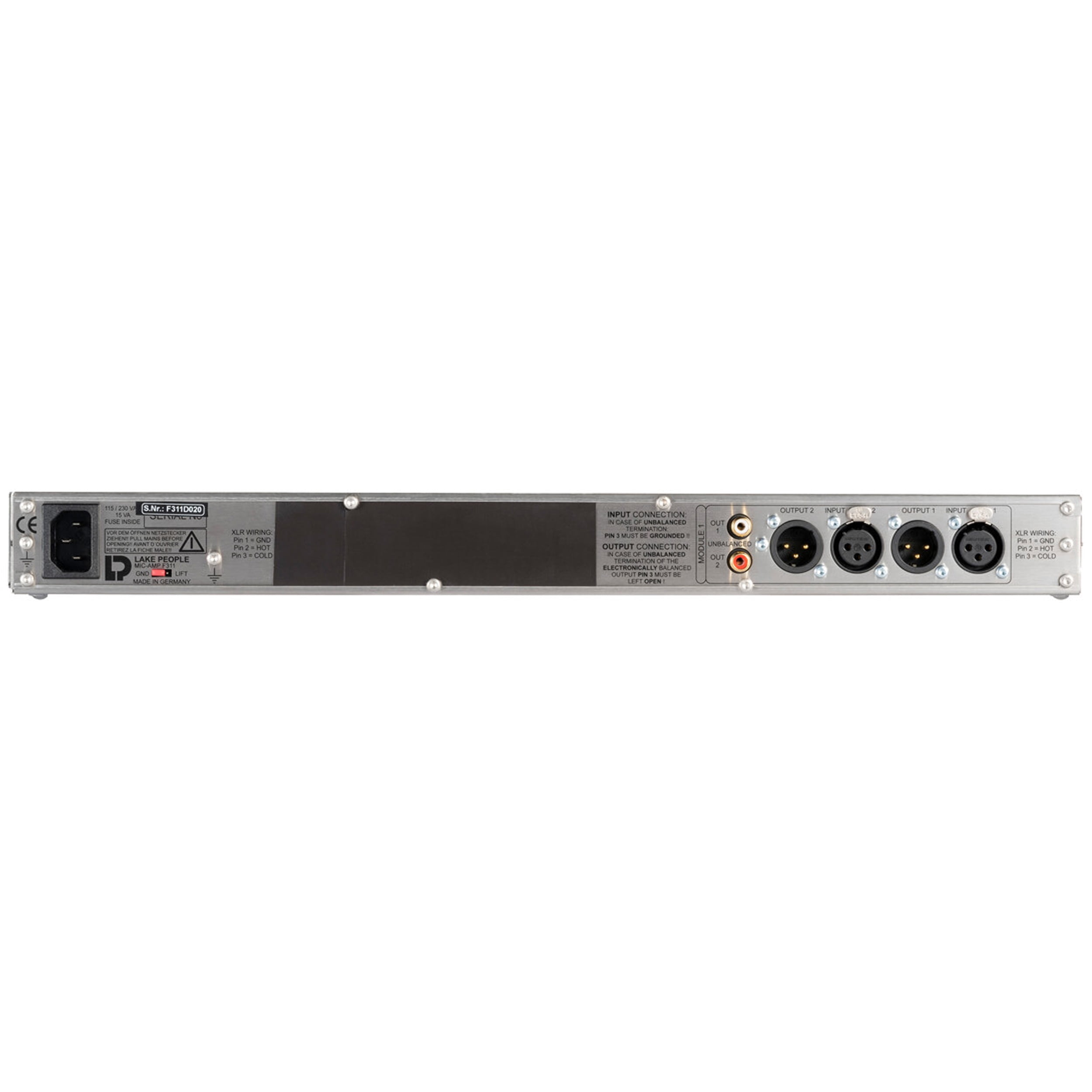Lake People F311-Q 4-Channel Microphone Preamplifier