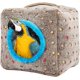 thumbnail image 1 of Gran cabaña para acurrucarse para pájaros engrosada en la parte superior e inferior - Casa de pájaros de felpa cálida de invierno para colgar,11 Feliz Sencillez, 1 of 5
