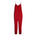 thumbnail image 6 of GZWYHT Rompers for Women Overalls for Women Women's Loose Sleeveless Jumpsuits Strap Stretchy Long Pant Romper Jumpsuit With Pockets Lounge Sets for Women Casual Jumpsuits for Women RD2 XXL, 6 of 6