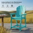 thumbnail image 6 of OTSUN Tall Modern Adirondack Chair, All Weather HDPE Bar Height Adirondack Stools Widened Durable Design for Porch Patio Yard Lawn Fire Pit Bistro Basement Indoors & Outdoors, 6 of 7