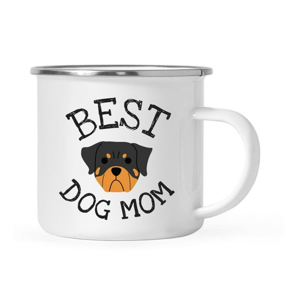 Koyal Wholesale Best Dog Mom Stainless Steel Campfire Mug Rottweiler, Dog Graphic