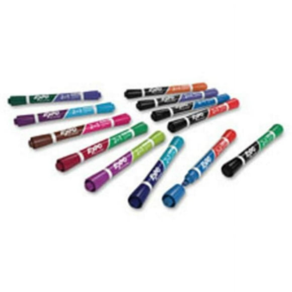 Sanford Brands SAN1944654 Expo Dual 2 in 1 Dry Erase- Markers 2 Per Pack
