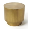 thumbnail image 1 of Mesa auxiliar Accent Butler Specialty 18 redonda de metal dorado, 1 of 4