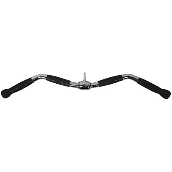 Lat Bar Cable Machine Attachment, Curl Pulldown Bar with Full Rotation and Rubber Handle for Gym, Strength Workout, Body Training, Muscle Building, 30 Inch$$Sport & Recreation Other