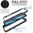 thumbnail image 2 of CoverON Motorola Moto E 2020 Case Heavy Duty Full Body Slim Fit Shockproof Clear Phone Cover - EOS Series, 2 of 8