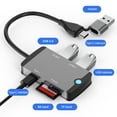 thumbnail image 2 of Lector de tarjetas USB C Hub portátil con puertos USB 3.0 para teléfono móvil Tablet Laptop Tmvgtek Para estrenar, 2 of 3