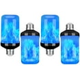 thumbnail image 4 of Toopower LED Flame Light Bulb, 4 Modes Flickering Fire Effect, E26 Base, Glass Lampshade, Halloween Party Decor (4 Pack), 4 of 8