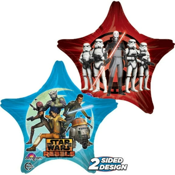 28 inch STAR WARS REBELS   Large Shape Foil Mylar Balloon  Party Supplies Decorations