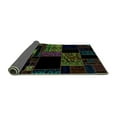 thumbnail image 2 of Ahgly Company Indoor Rectangle Patchwork Turquoise Blue Transitional Area Rugs, 2' x 5', 2 of 4