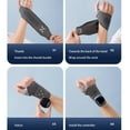 thumbnail image 4 of 3 in 1 Wrist Support, 3-in-1 Wrist Support Low EMS Therapy, Wrist Brace Carpal Tunnel Right Left Hand for Men Women for Hand and Wrist Support and Tendonitis Arthritis Pain Relief (Grey), 4 of 9