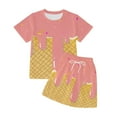 thumbnail image 3 of CAIXIA Girls Summer Clothes 2 Piece Children's Casual Short Sleeve Play Outfit Set Comfortable Everyday Wear for Girls and Boys Age 3 to 13 Years Ideal Spring Summer Fall Season,3-4 Years, 3 of 3
