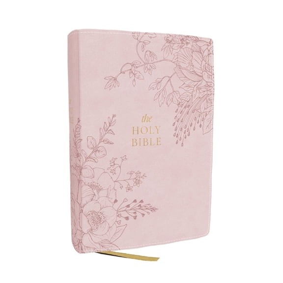 KJV Compact Large Print Bible, Pink Leathersoft, Red Letter, Comfort Print, (Hardcover)