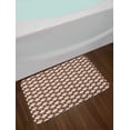 thumbnail image 2 of Chocolate Bath Mat, Cupcakes with Vanilla Cream Bakery Tasty Cocoa Cookie Treats, Plush Bathroom Decor Mat with Non Slip Backing, 29.5" X 17.5", White Umber Brown, by Ambesonne, 2 of 2