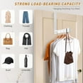 thumbnail image 4 of Collapsible Hooks Hanger, 2 Pack The Door Organizer Rack Space Saving Hanging Storage Hanger for Clothes, Coats, Towels for Bedroom Bathroom White, 4 of 7
