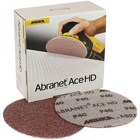 UPC: 0842028094711 | Mirka Abrasives AH241080; Abranet Ace Heavy Duty 6 80G 25-Pack