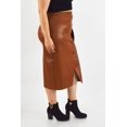 thumbnail image 2 of Falda midi efecto piel Roman Fashion /Tallas Extras, 3133 (Camel) cafe 38, 2 of 7