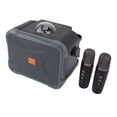 thumbnail image 1 of Speaker, Grey Portable Powerful Sound Karaoke Machine Stylish 2 Microphones  for Travel, 1 of 8