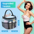 thumbnail image 3 of Organizador de ducha portátil de malla para dormitorio universitario con 8 bolsillos, cesta colgante, bolsa de ducha de secado rápido para baño., 3 of 5