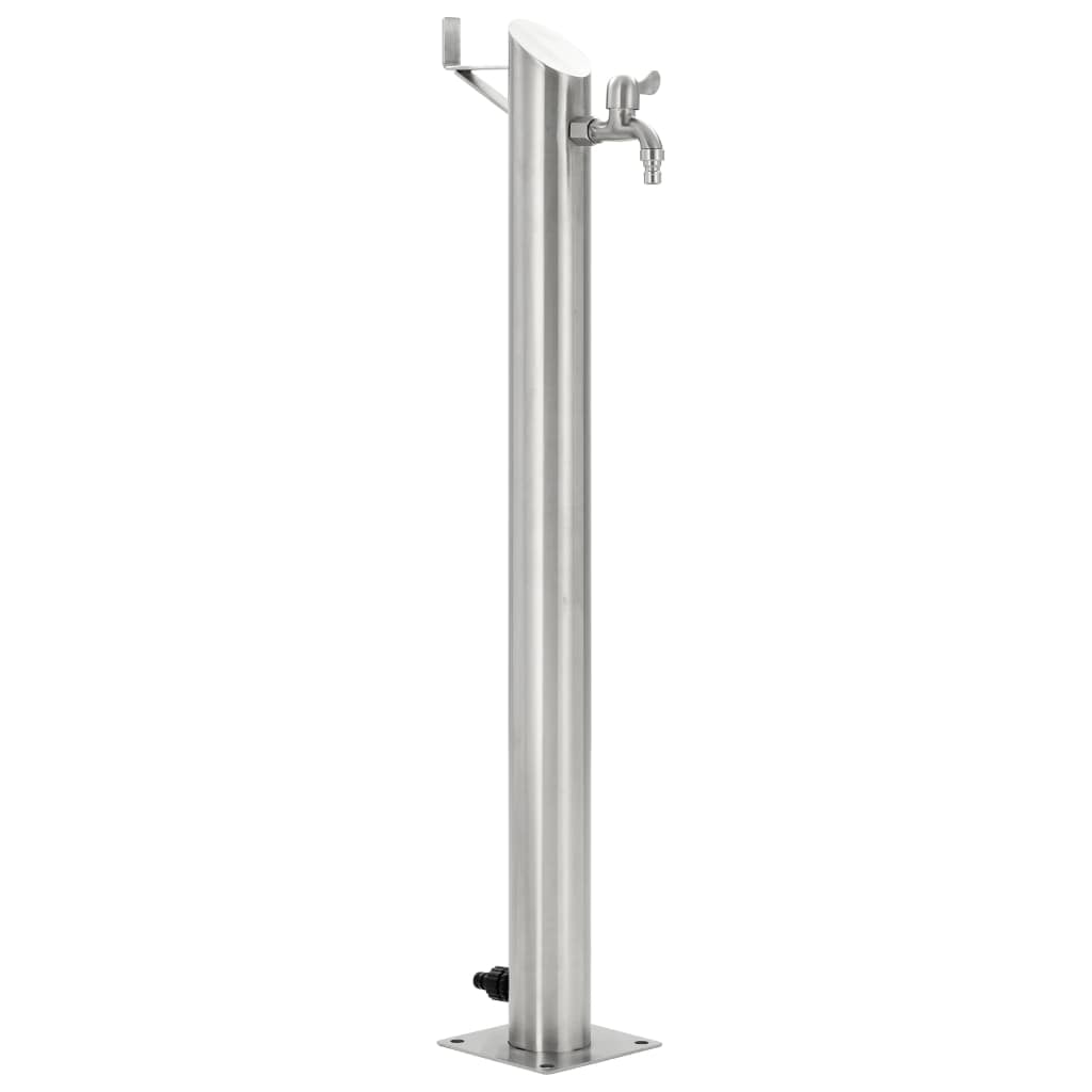 Kepooman Stainless Steel Water Column for Garden, Sliver