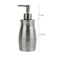 thumbnail image 3 of KALLORY Botella Dispensadora De Acero Inoxidable Para Champú Con Y Base Antiderrapante Plateada, 3 of 8