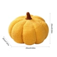 thumbnail image 3 of Cute Halloween Pumpkin Plush Pillow with Soft Cotton Filling, Decorative Stuffed Pumpkin Doll for Sofa Bed Desktop, Thanksgiving Holiday Home Accent, 3 of 6