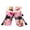 H001- Pink, variant on Waterproof Dog Shoes, Small Dog Shoes, Winter Paw Protection, Soft Rubber Soles, Adjustable Drawcords, Pink Monkey Print, 4 Pack, Cold Climates