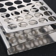 Miangastore Stainless Steel Test Tube Rack 25 Holes Z Shape Lab Holder