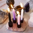 thumbnail image 5 of 5 Pcs Ceramic Chime Candle Holder Set Black Ritual Spell Candle Holders Great for Casting Chimes Rituals Spells Vigil Witchcraft Wiccan Supplies & More, 5 of 5