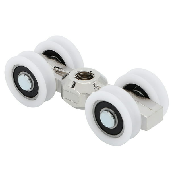 Rodillos para puertas corredizas, correderas, rodamientos, 4 ruedas, ruedas colgantes para muebles