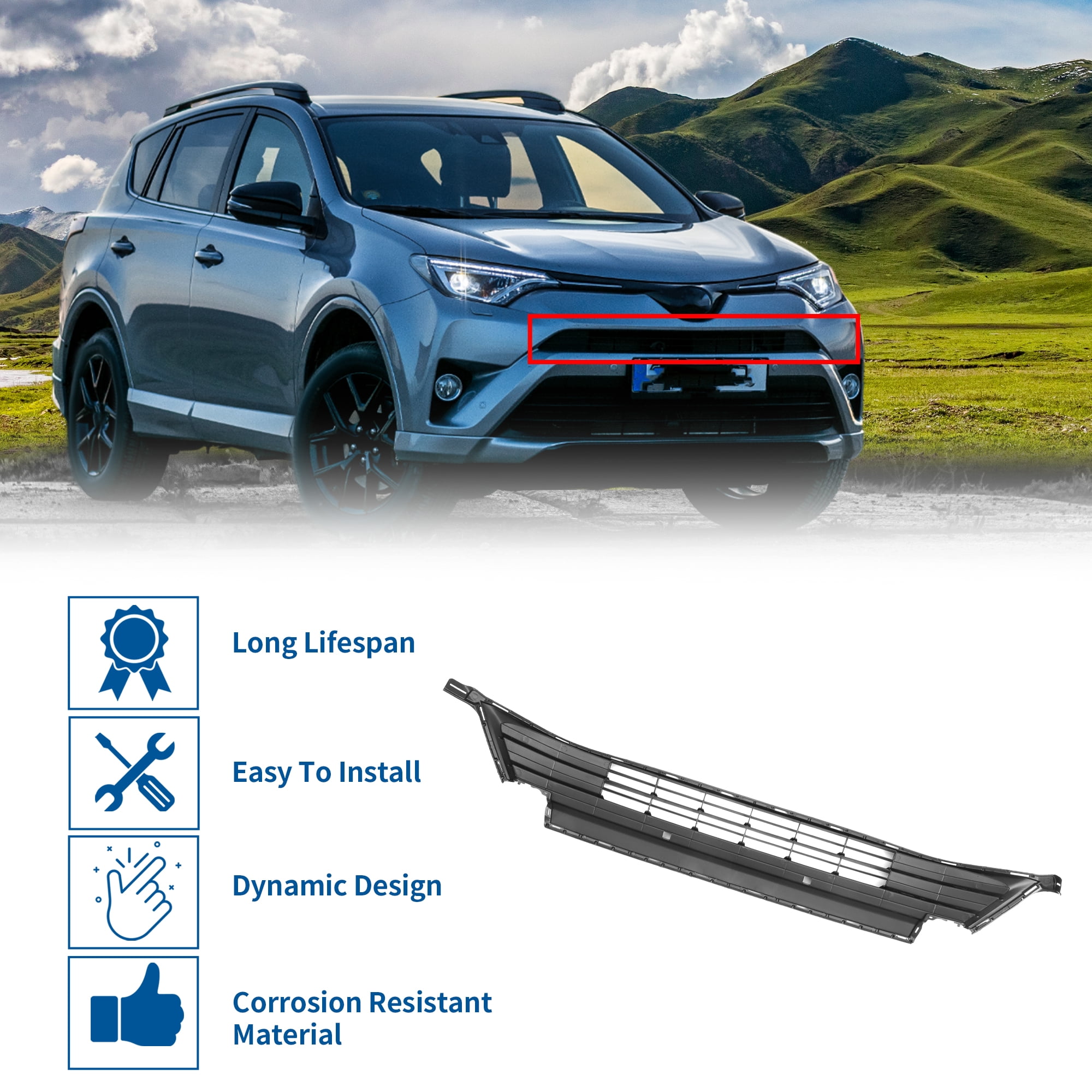 Car Body Parts Lower Board of Front Bumper 53113-0r060 for Toyota RAV4 2016-2018 - China Front