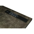 thumbnail image 3 of ACME Brancaster Aluminum 2-Drawers Executive Desk with USB Port in Bronze, 3 of 8
