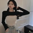 thumbnail image 5 of Xinhuaya Spring Women Knitted Top Short Sweater Pullover Jumper Tops O-Neck Cropped Sweater, 5 of 6