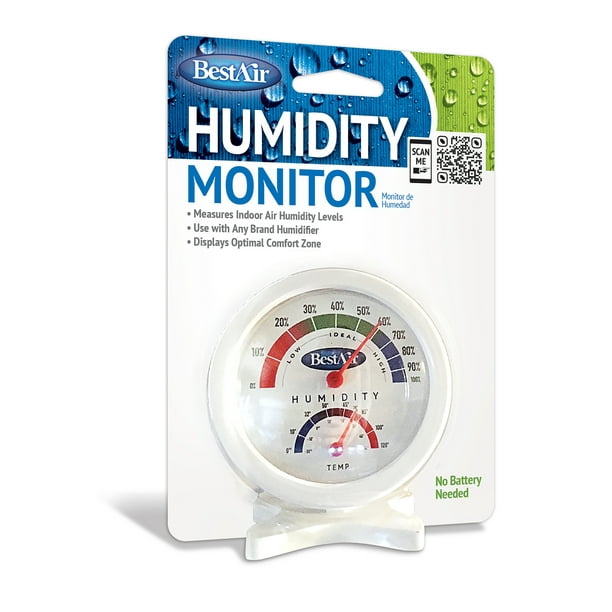 BestAir HG050 Hygrometer, Humidistat Humidity Monitor