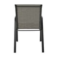 thumbnail image 4 of (2 pack) Mainstays Heritage Park Steel Outdoor Patio Armchair, Gray, 4 of 10