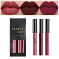 thumbnail image 2 of WIFKLSIIPG Ensemble de 3 Rouges à Lèvres Liquides Mauve Berry Rose Rouge pour Femmes 24 Heures +Rouge à Lèvres Rouge à Lèvres Encre à Lèvres Gloss Longue Tenue 24, 2 of 4