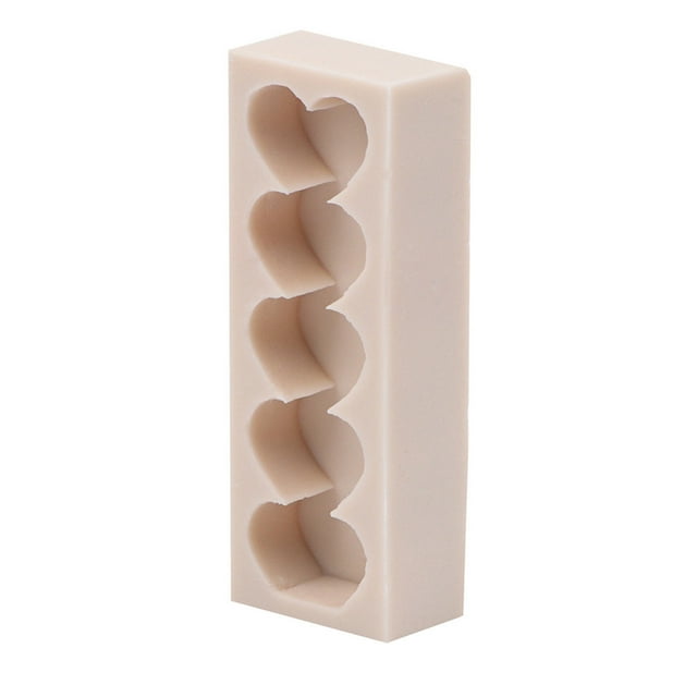 CEHVOM Love Heart Shape Column Silicone Candle Molds Making For DIY Art Resin Soap Mold