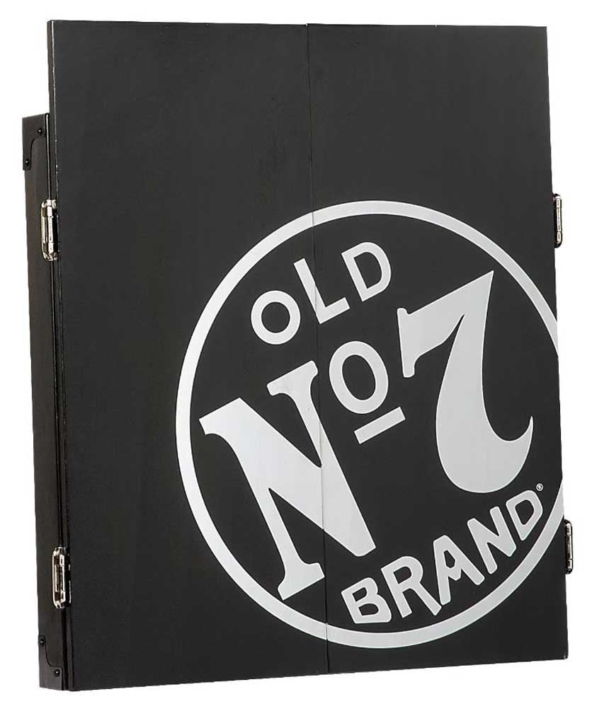 Jack Daniel's Old No. 7 Dartboard, Cabinet & Dart Set Combo Kit