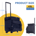thumbnail image 2 of Rolling Cooler, HDJ 43L Large Leakproof Soft Cooler Bag with Wheels and Handle for Beach Camping Patio Travel Outdoor, Black, 2 of 5