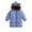 Blue, variant on THDHVS Winter Coats for Girls,Toddler Unisex Thick Fleece Lined Puffer Jacket Hooded Full Zip Mid Length Winter Coat,Girls Hoodies Blue 2-3 Years