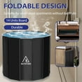 thumbnail image 5 of Portable Bathtub for Adults, Easy to Assemble Collapsible Bathtub （31.5"L x 26"）, Suitable for Travel, Camping and Outdoor Activities (Black, L), 5 of 10
