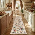 thumbnail image 3 of BERTHMEER 2'x8' Runner Rugs for Hallway Entryway Bathroom Bedroom Kitchen Non Skid Washable Beige Floral Vintage Oriental Traditional Flower Accent Runner Rugs, Multicolor, 3 of 6