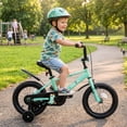 thumbnail image 5 of Ktaxon 12 Inch Dino Kids Bike for Boys & Girls Age 2-4, Dinosaur Bicycle w/ Training Wheels, Dual Brakes for 32"-41" Tall, 5 of 15